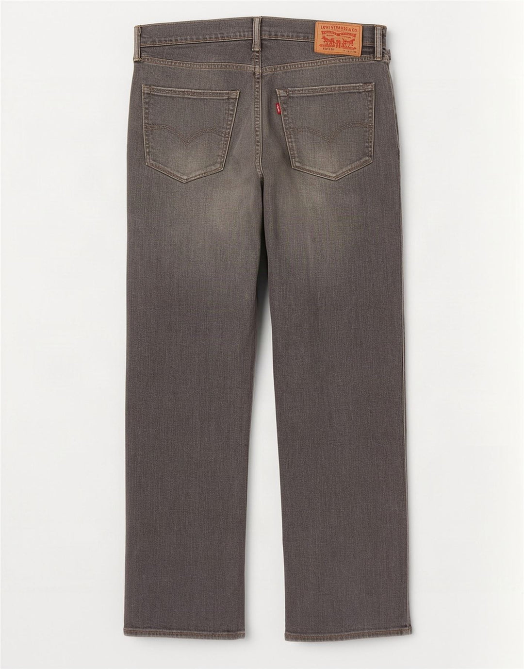Levi's Herre 504 Straight Jeans W36 L34 Grå Bomuld