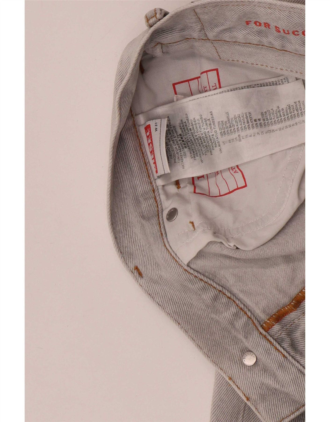 Diesel Straight Jeans til mænd W31 L30 Grå Bomuld