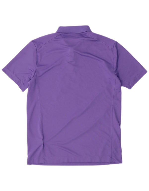 Nike Dri Fit poloshirt til mænd, medium lilla polyester