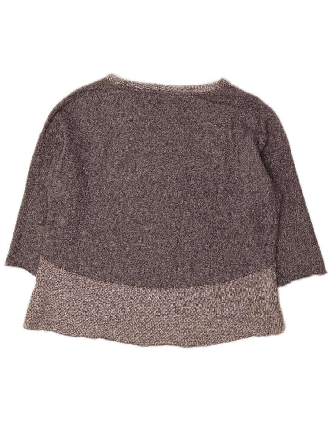 CALVIN KLEIN Womens Performance Top Langærmet UK 18 XL Grå Colourblock