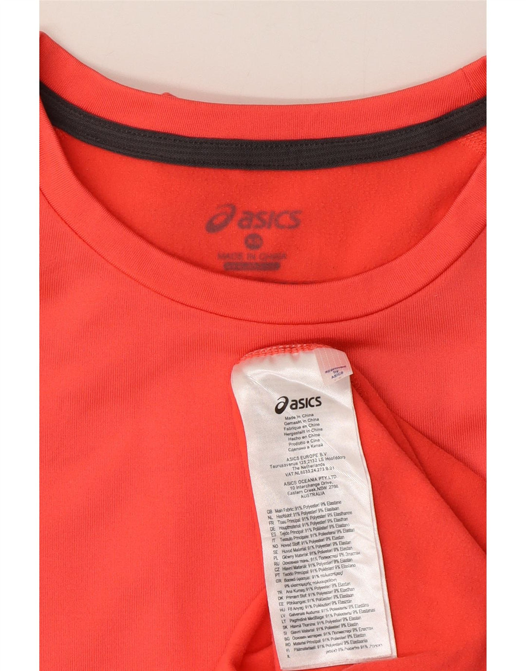 Asics Dame Top Langærmet UK 6 XS Pink Colourblock Polyester