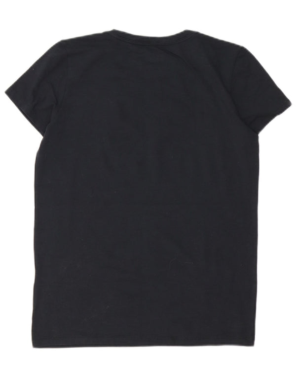 Under Armour Dame Heat Gear Grafisk T-Shirt Top UK 6 XS Sort