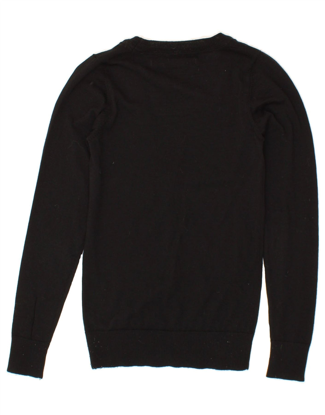 G-STAR Womens V-Neck Jumper Sweater UK 8 Small Black Classic Vintage G-Star and Second-Hand G-Star from Messina Hembry 