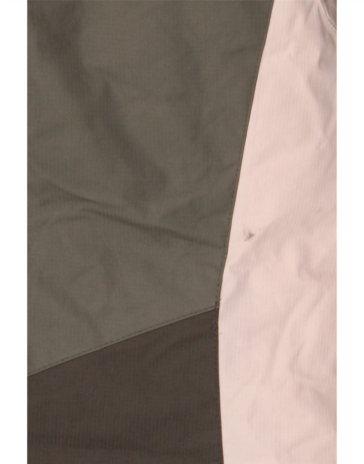 Mountain Warehouse Dame Windbreaker Jacket UK 14 Large Khaki Colourblock
