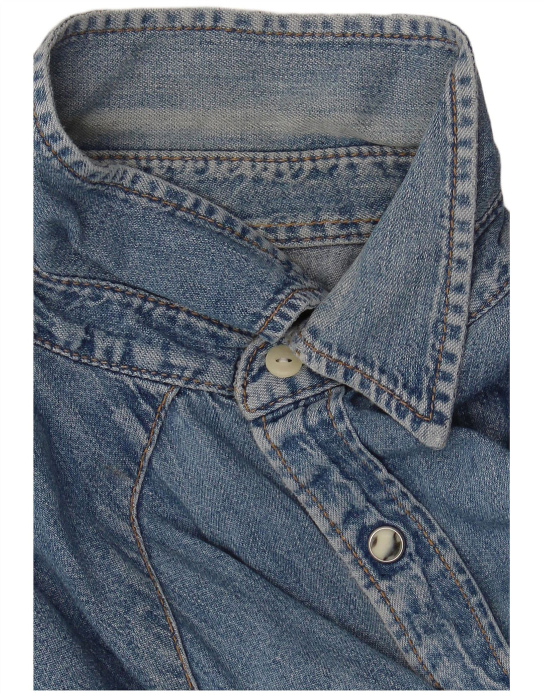 Lee Denimskjorte til mænd Medium blå bomuld