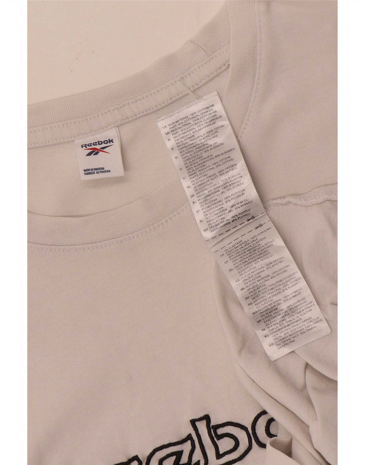 Reebok Herre grafisk T-shirt top lille hvid bomuld