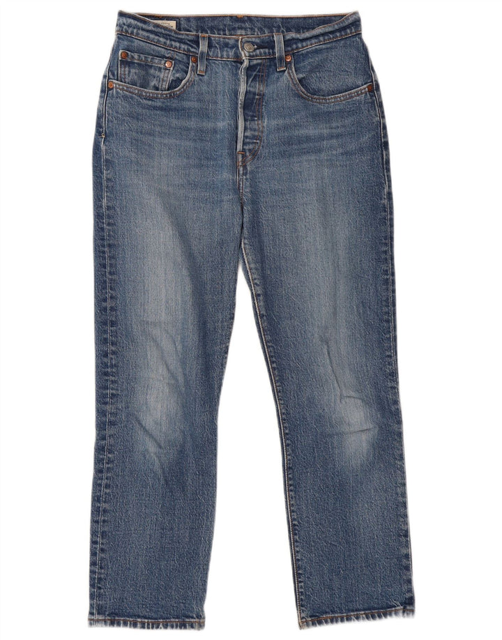 Levi's lige jeans til kvinder W27 L26 blå bomuld