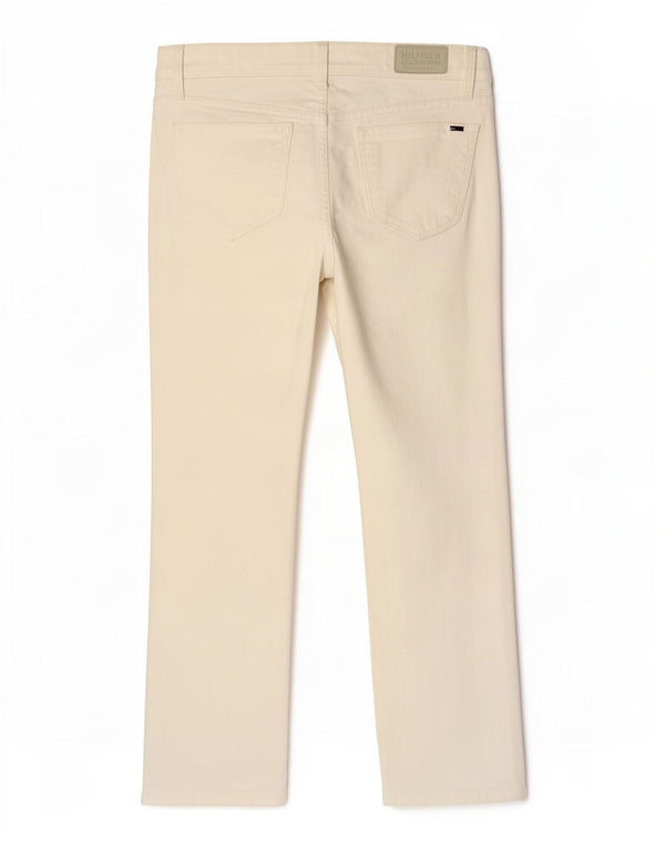 Tommy Hilfiger Lige Jeans til kvinder W26 L30 Hvid Bomuld