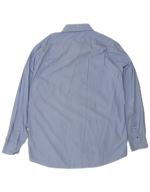 Tommy Hilfiger Herre Regular Fit skjorte str. 16 Large Blue