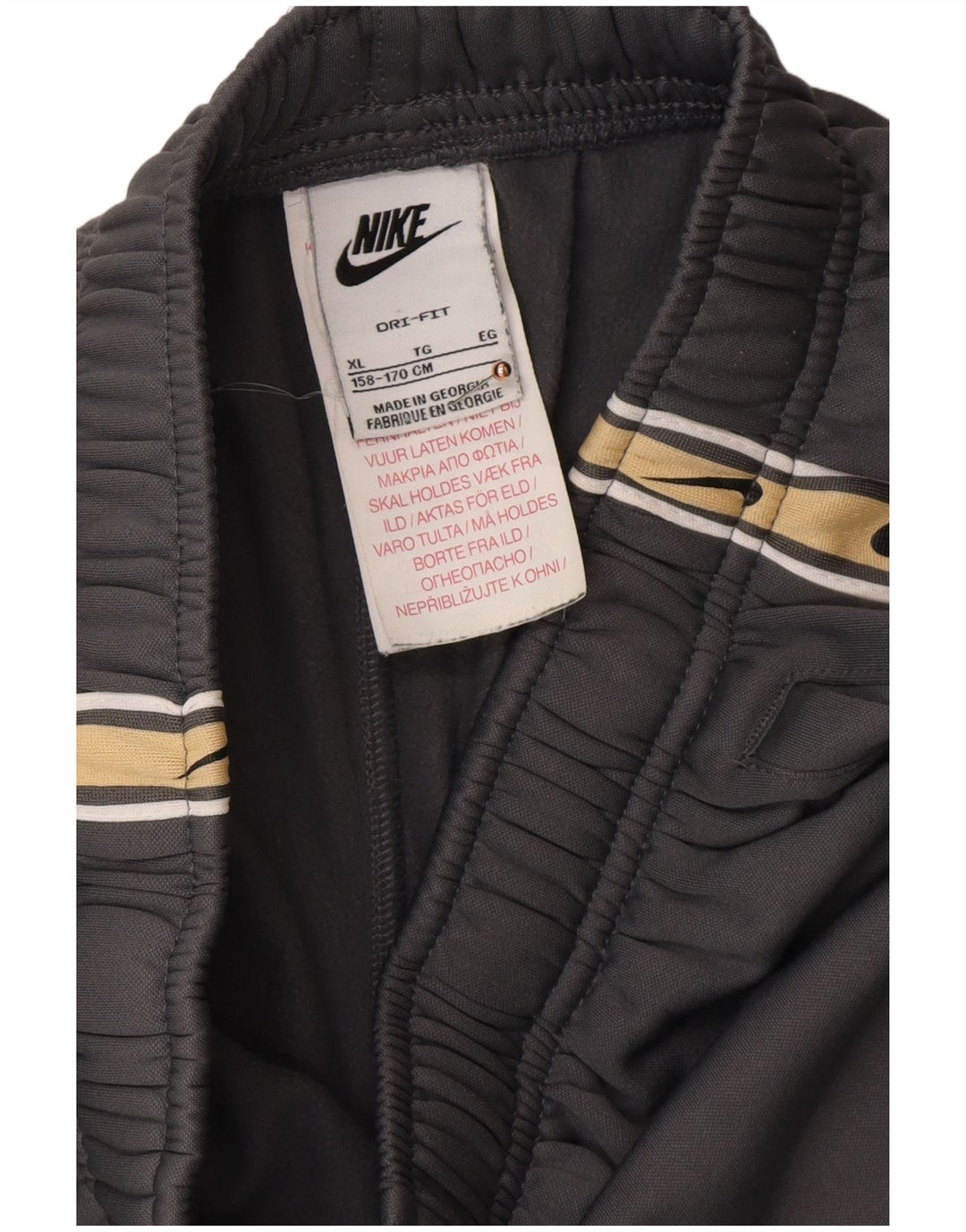 NIKE Drenge Dri Fit Grafisk træningsdragt Bukser Joggers 13-14 år XL Grå