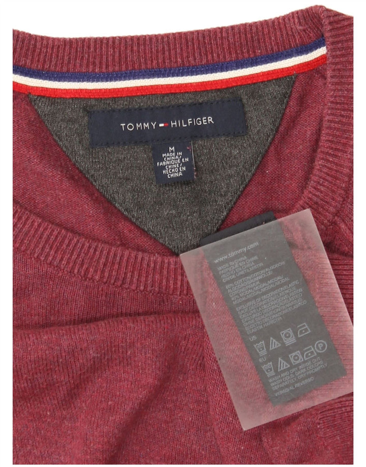Tommy Hilfiger Herre Crew Neck sweater Medium Rød Bomuld