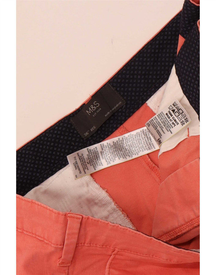 Marks & Spencer Herre Chino Shorts W36 Large Pink Bomuld