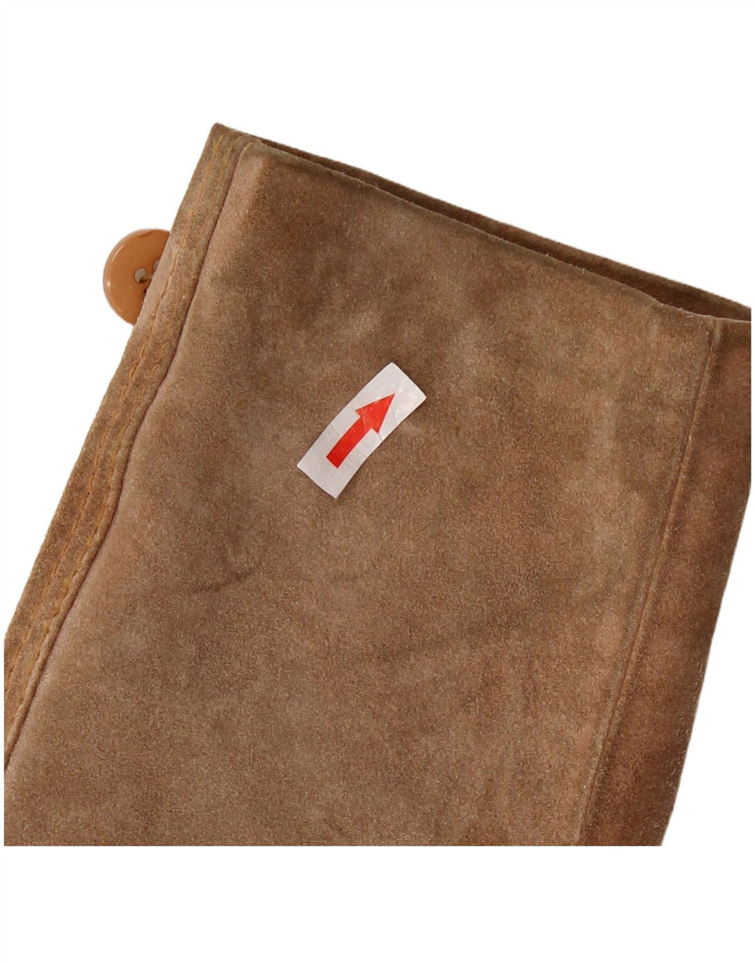 Vintage dame 3-knaps ruskindsblazerjakke UK 12 medium brun