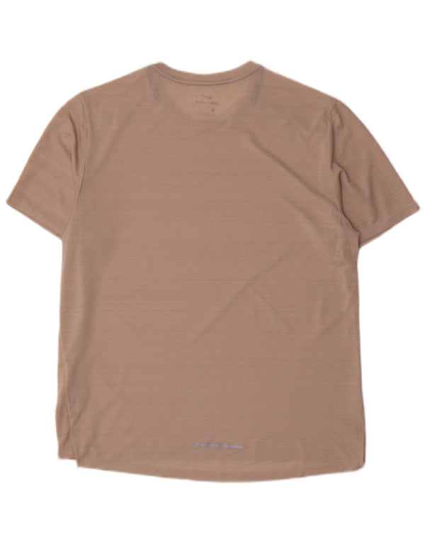 Nike Herre Dri Fit T-shirt Top Stor Pink Nålestribet Polyester