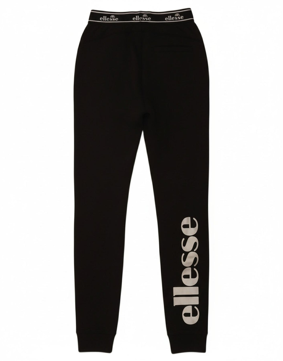 ELLESSE Womens Graphic Leggings UK 6 XS  Black Polyester