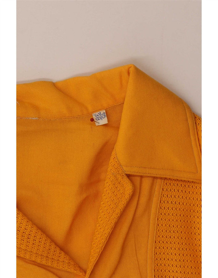 Vintage herreskjorte str. 38 15 Medium Gul