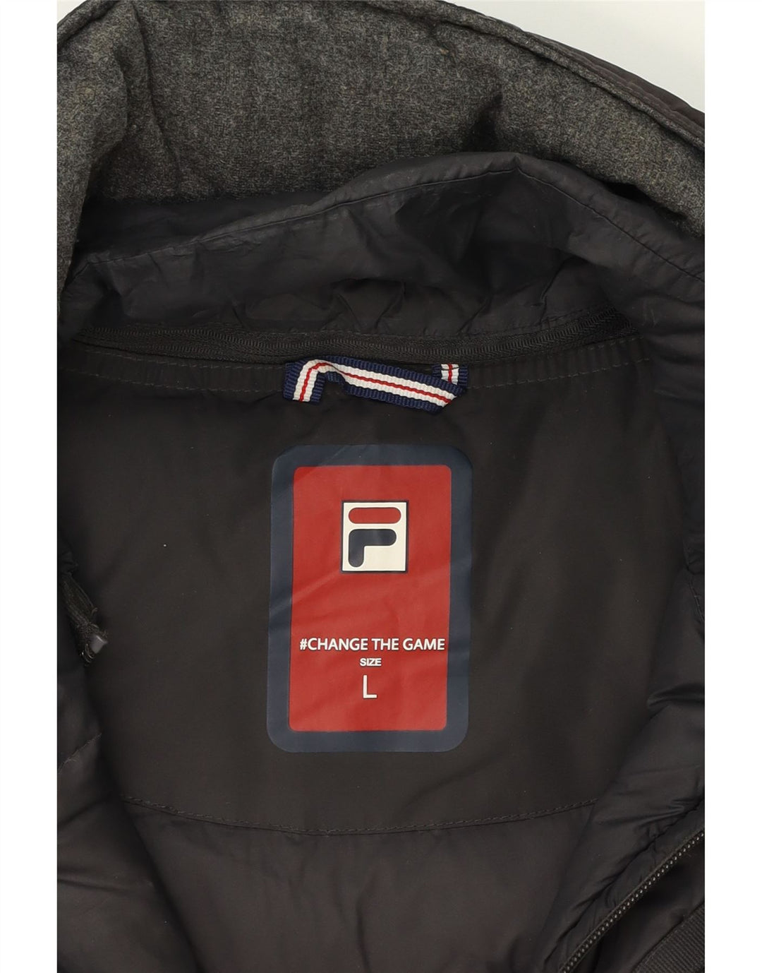 FILA Mens Military Jacket UK 40 Large Black Polyester Vintage Fila and Second-Hand Fila from Messina Hembry 