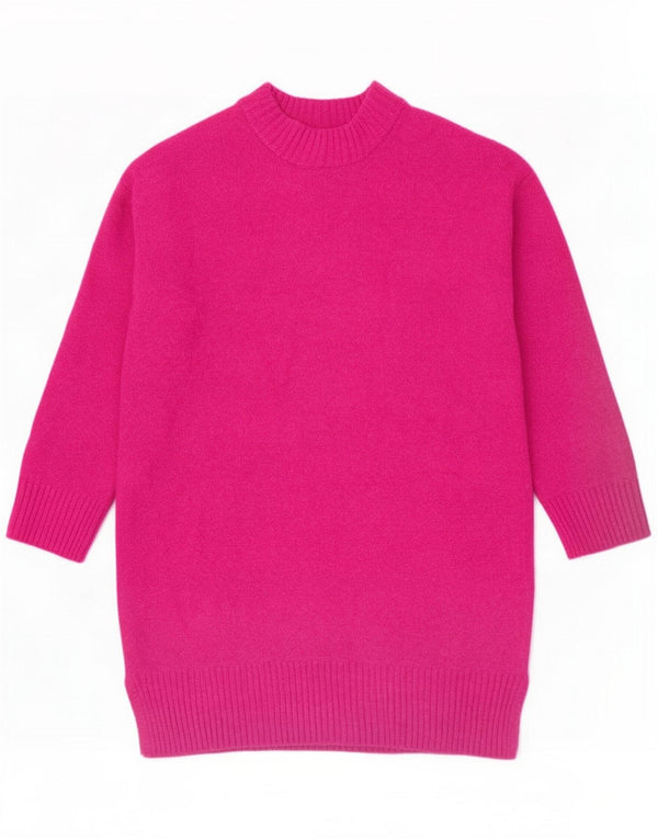 Zara Piger Loose Fit Jumper Kjole 11-12 år Pink Akryl