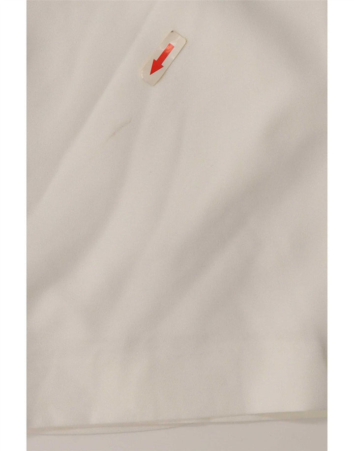 Zara Dame Mini Off Shoulder Kjole UK 8 Small White Polyester