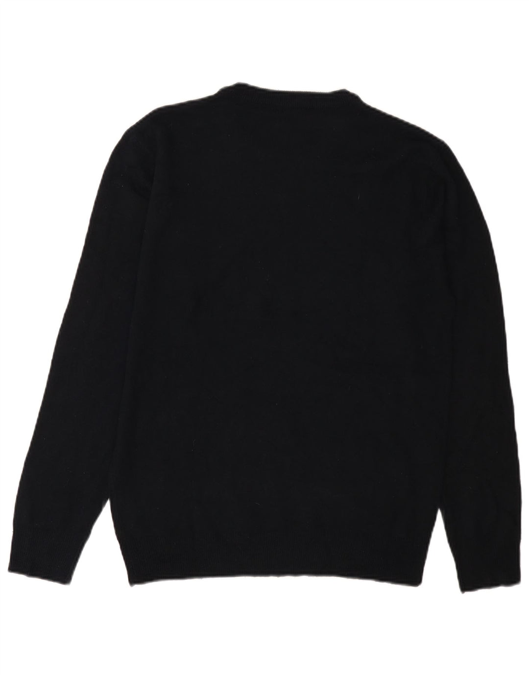 PIERRE CARDIN Herre sweater med rund hals, lille sort akryl