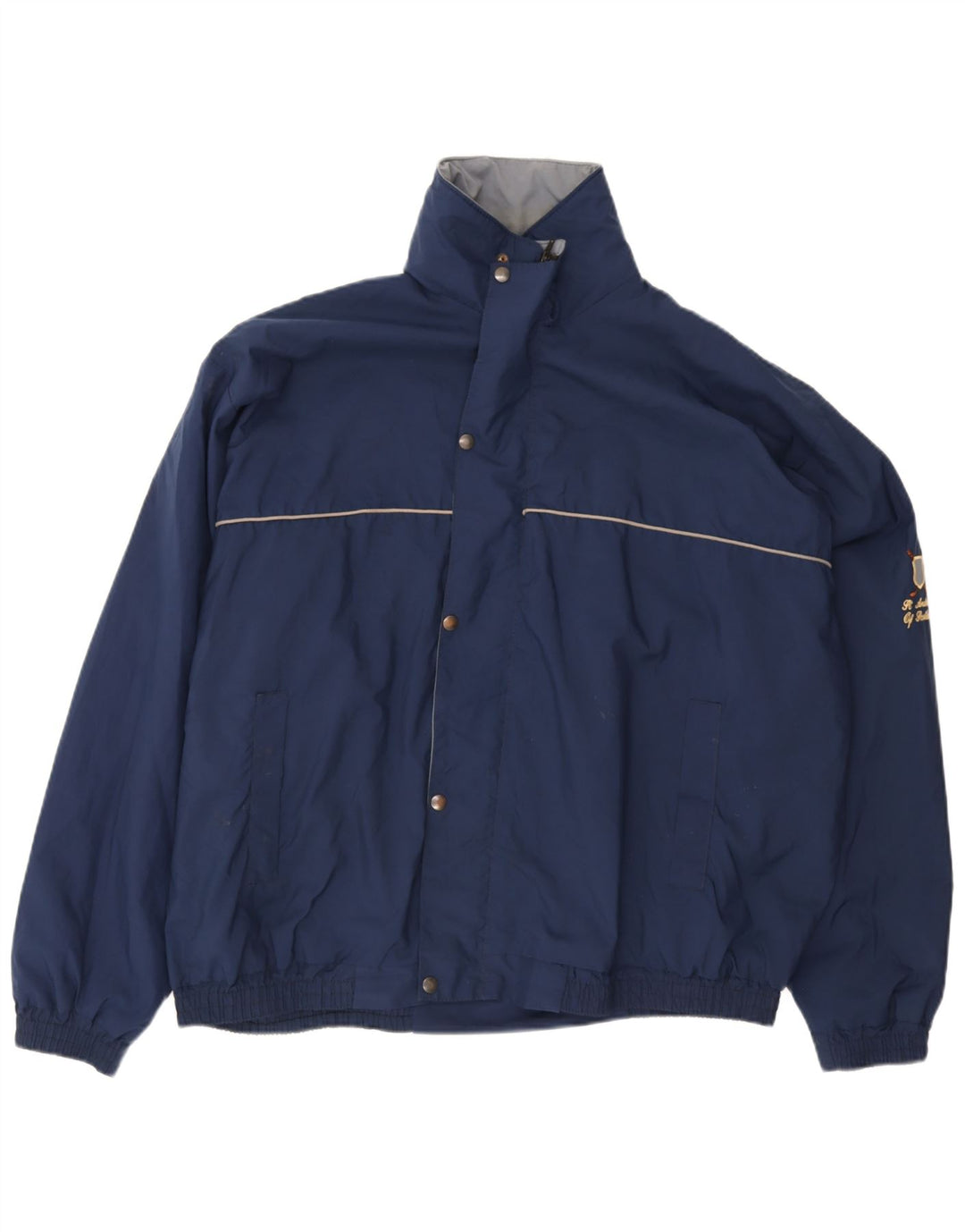 St. Andrews Herre Windbreaker Jacket UK 44 2XL Navy Blue Polyester