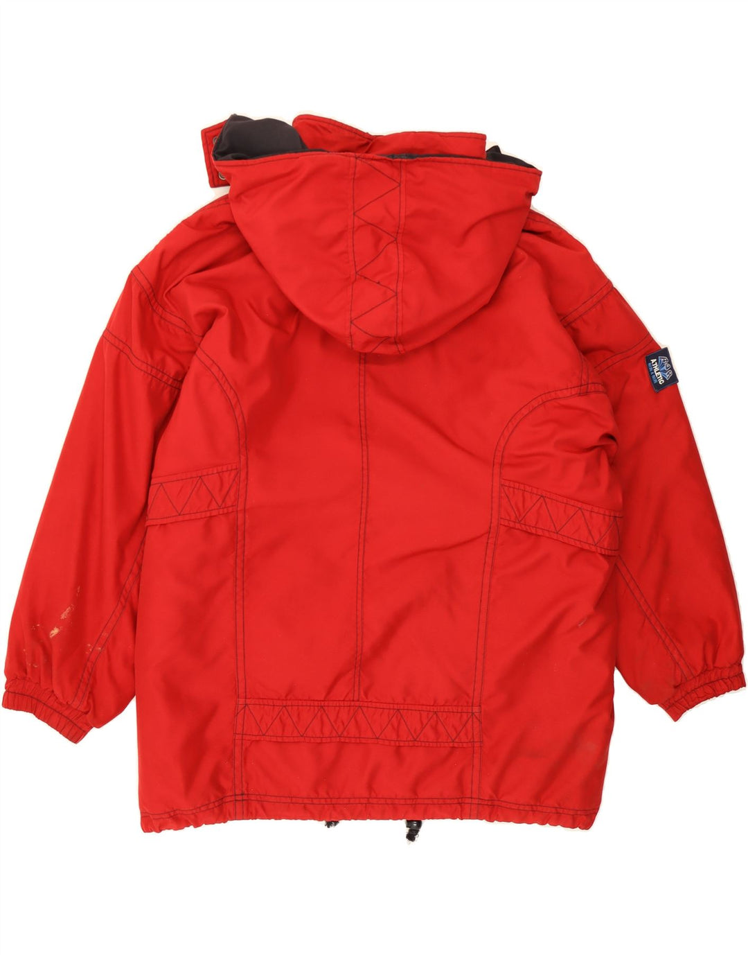 RODEO Womens Oversized Hooded Anorak Jacket UK 18 XL Red Nylon Vintage Rodeo and Second-Hand Rodeo from Messina Hembry 
