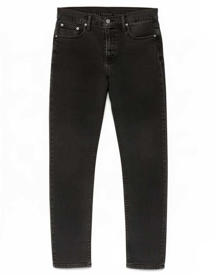 Levi's Slim Jeans til mænd W30 L30 sort bomuld