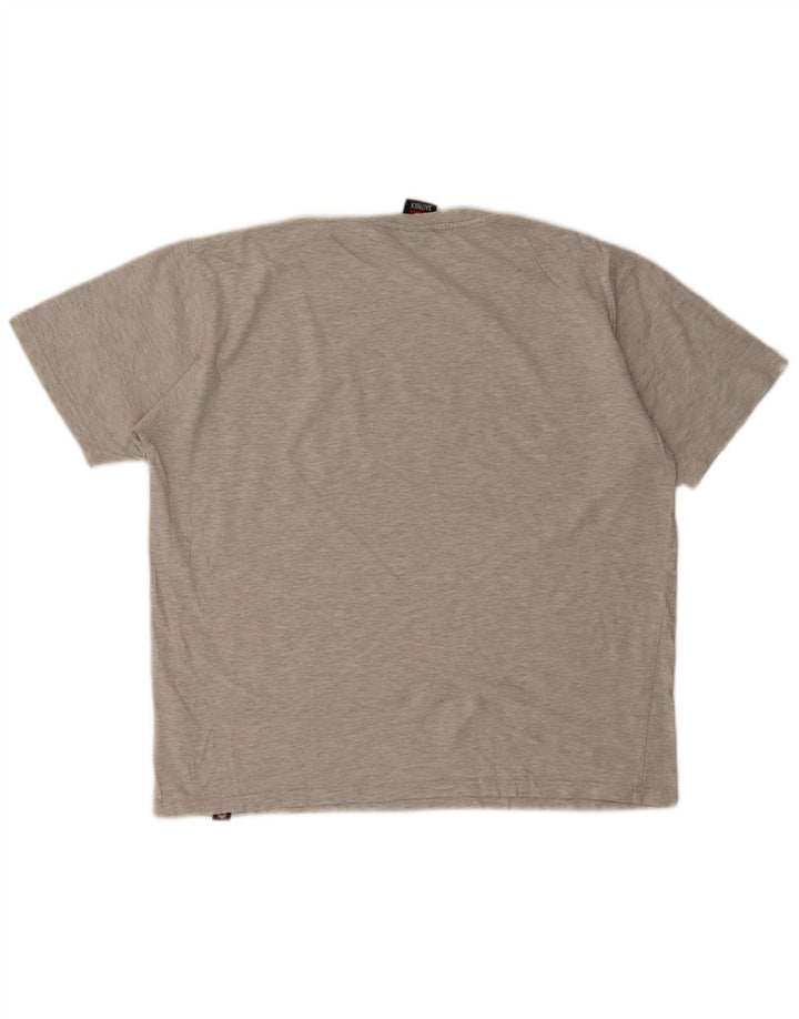 Saltrock Herre Grafisk T-Shirt Top Stor Grå Bomuld