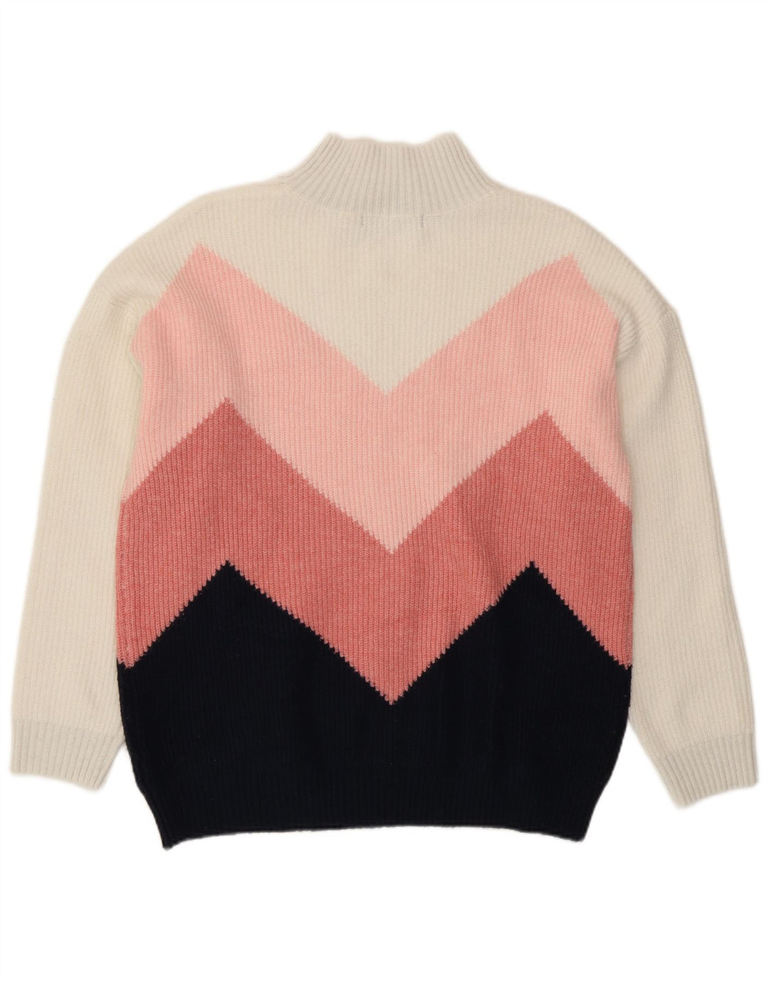 Marks & Spencer Dame Turtle Neck Jumper Sweater UK 12 Medium Multicoloure