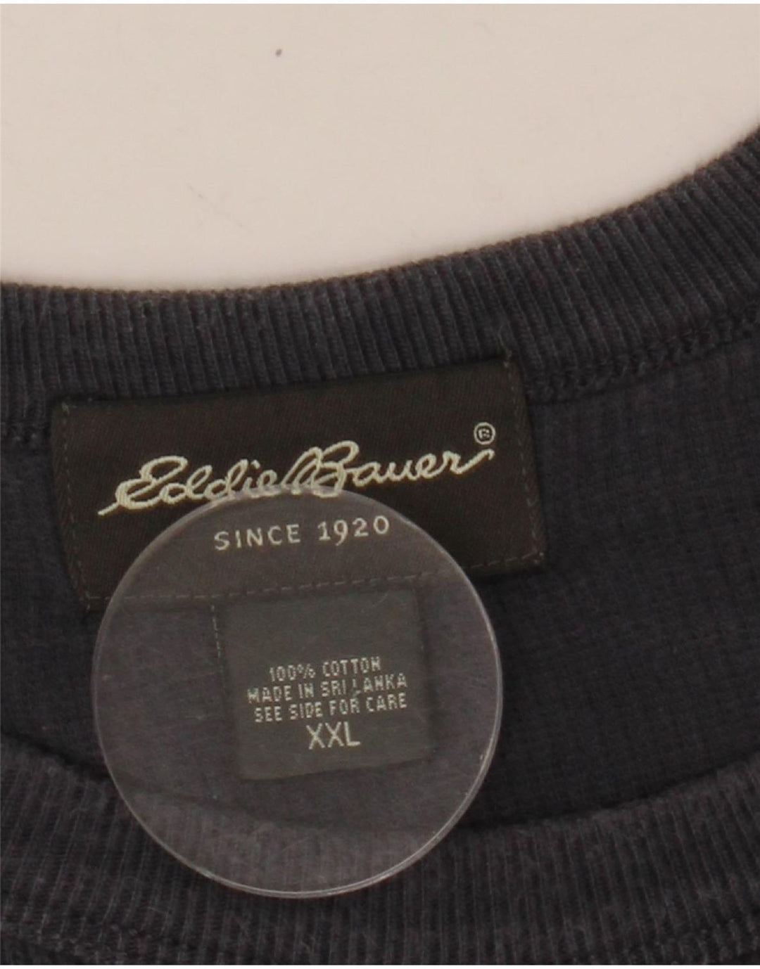 Eddie Bauer Herre Regular Fit Top Langærmet 2XL Grå Bomuld