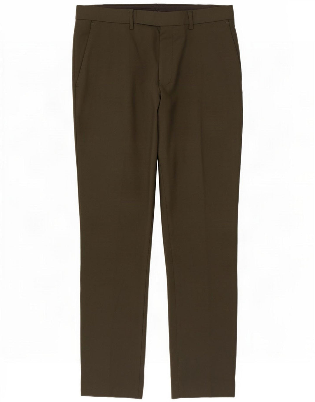Marks & Spencer Herredragtbukser W34 L31 Khaki Polyester