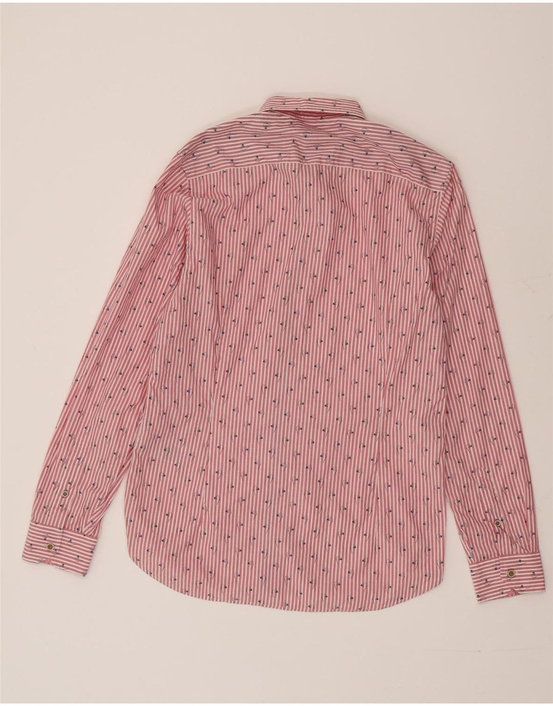 TED BAKER Herreskjorte str. 3 Medium rød nålestribet bomuld