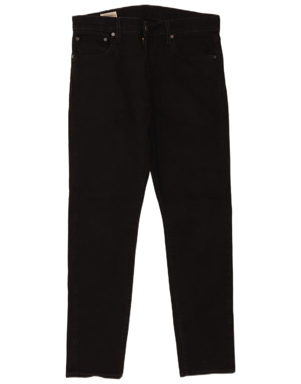 Levi's Herre 512 Slim Tapered Jeans W32 L30 Sort Bomuld