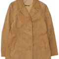 Conbipel Dame Ruskind Overfrakke IT 50 XL Beige Læder