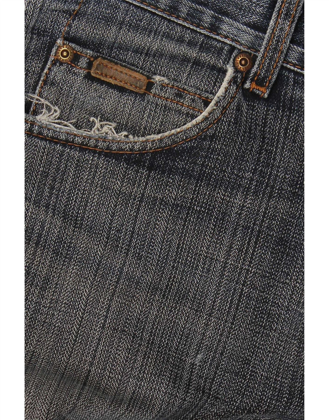 Wrangler Herre Regular Fit Straight Jeans W34 L32 Blå Bomuld