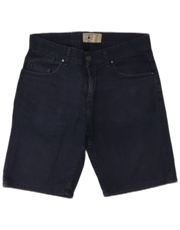 Zara Herre Denim Shorts EU 40 Medium W31 Navy Blue