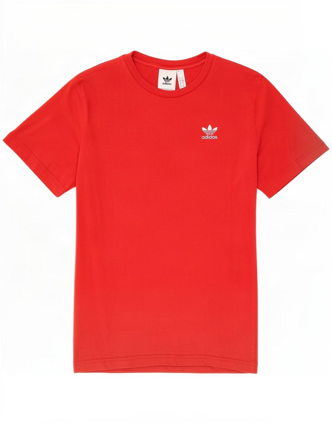 Adidas Herre T-Shirt Top Lille Rød Bomuld