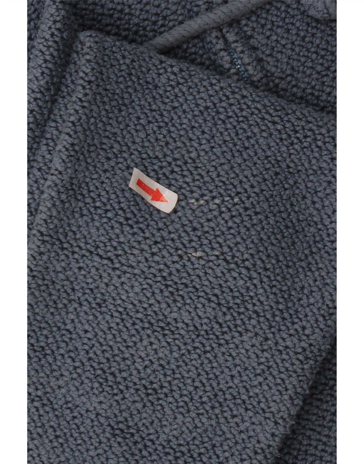Weird Fish Dame Hættetrøje Sweater UK 12 Medium Blue Cotton