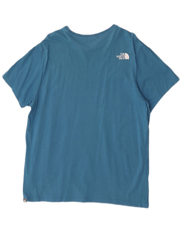 The North Face Herre T-Shirt Top XL Blå Bomuld
