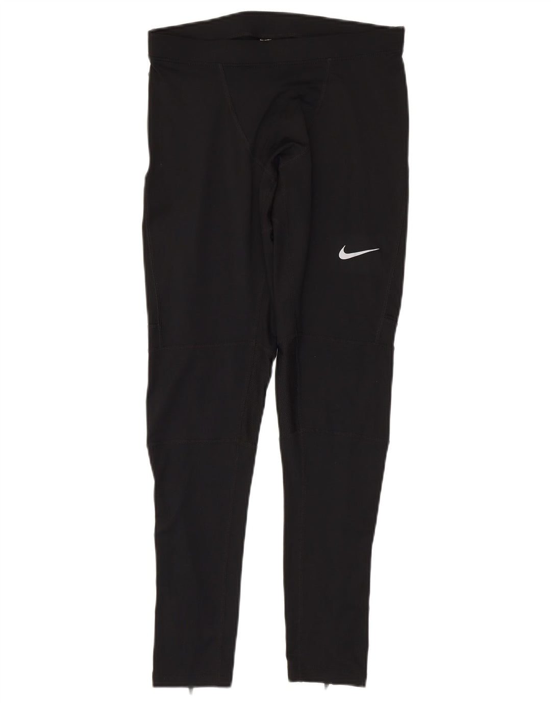 Nike Dame Dri Fit Leggings UK 12 Medium Sort Polyester