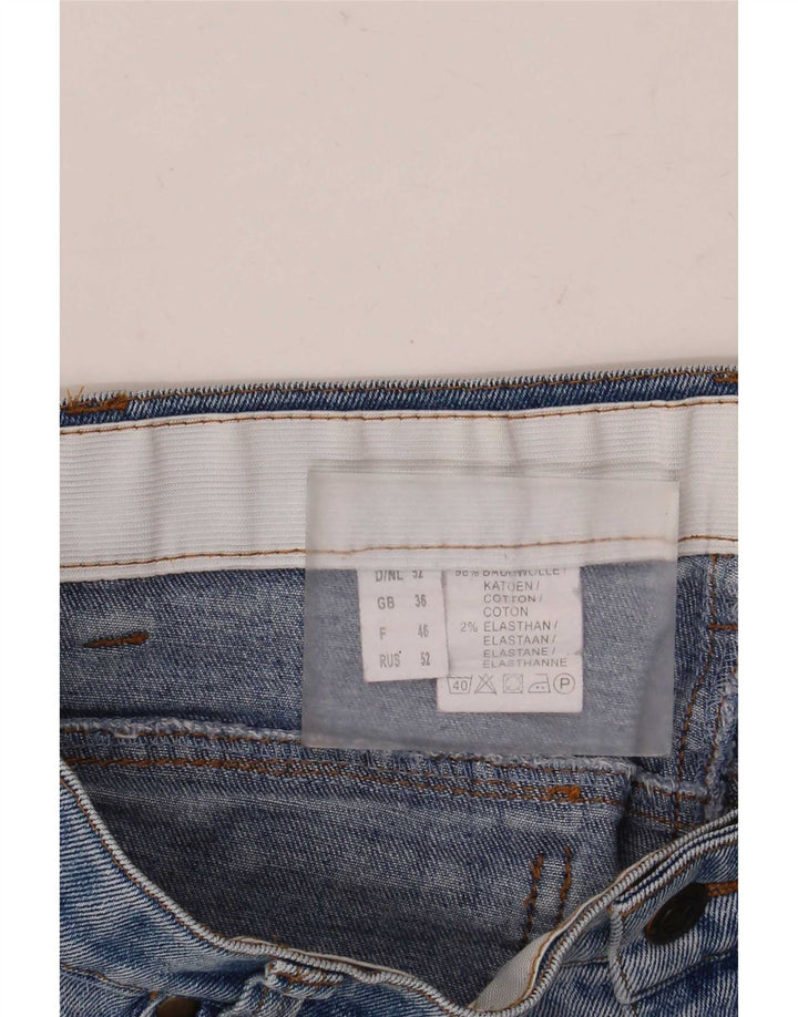 Vintage Straight Jeans til mænd W36 L32 blå bomuld