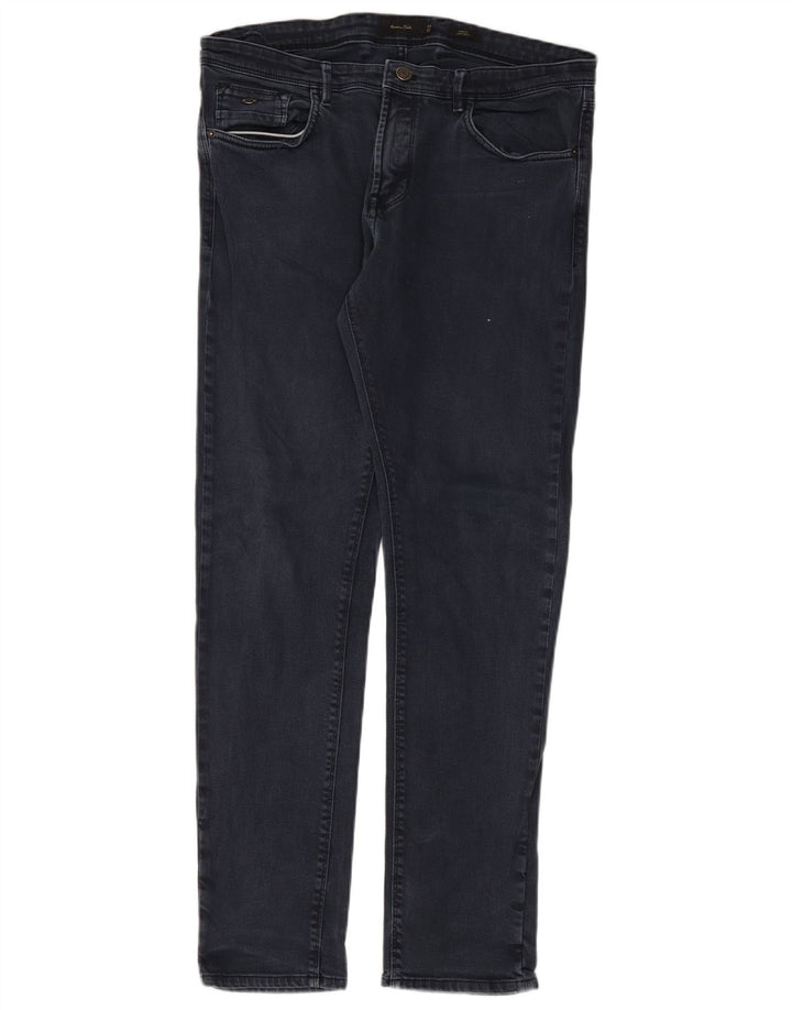 Massimo Dutti Herre Slim Jeans EU 36 XL W36 L32 Marineblå