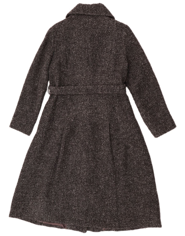 Massimo Dutti Dame Overfrakke EU 40 Medium Grey Flecked Viscose
