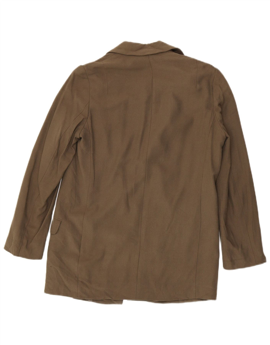 All Saints Womens Open Blazer Jacket UK 8 Small Khaki Viscose