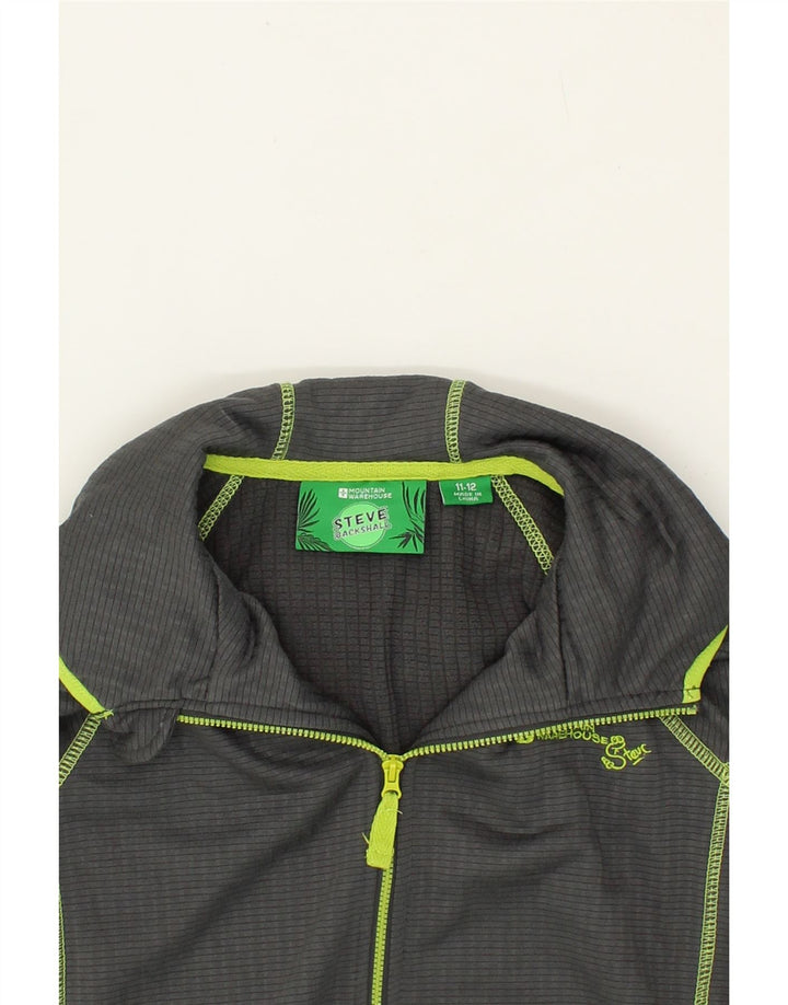 MOUNTAIN WAREHOUSE Boys Zip Hoodie Sweater 11-12 Years Grey Polyester Vintage Mountain Warehouse and Second-Hand Mountain Warehouse from Messina Hembry 