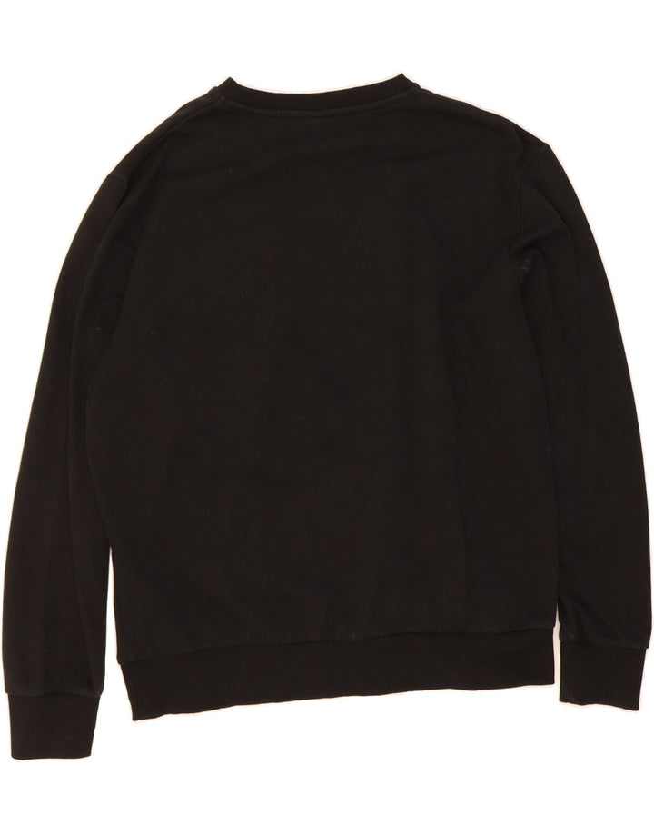 JACK & JONES Mens Core Graphic Sweatshirt Jumper Large Black Cotton Vintage Jack & Jones and Second-Hand Jack & Jones from Messina Hembry 