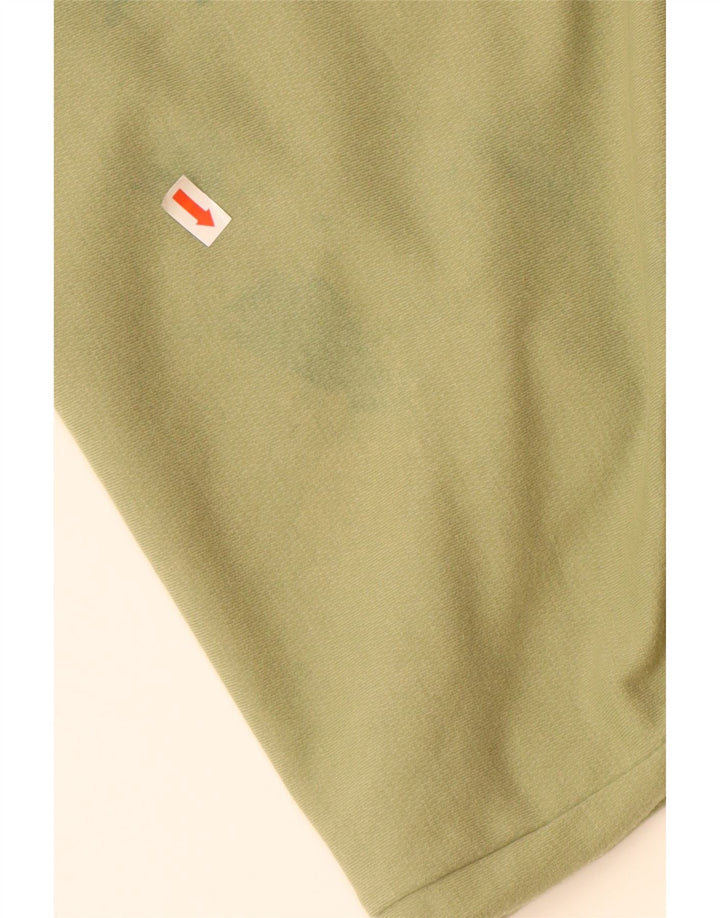 ADIDAS Herre Loose Fit T-Shirt Top Lille Grøn Bomuld