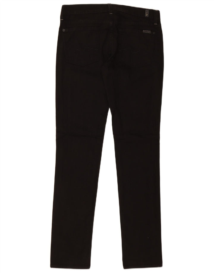 7 TIL ALLE MENNESKER Dame Slim Jeans W29 L33 Sort Bomuld
