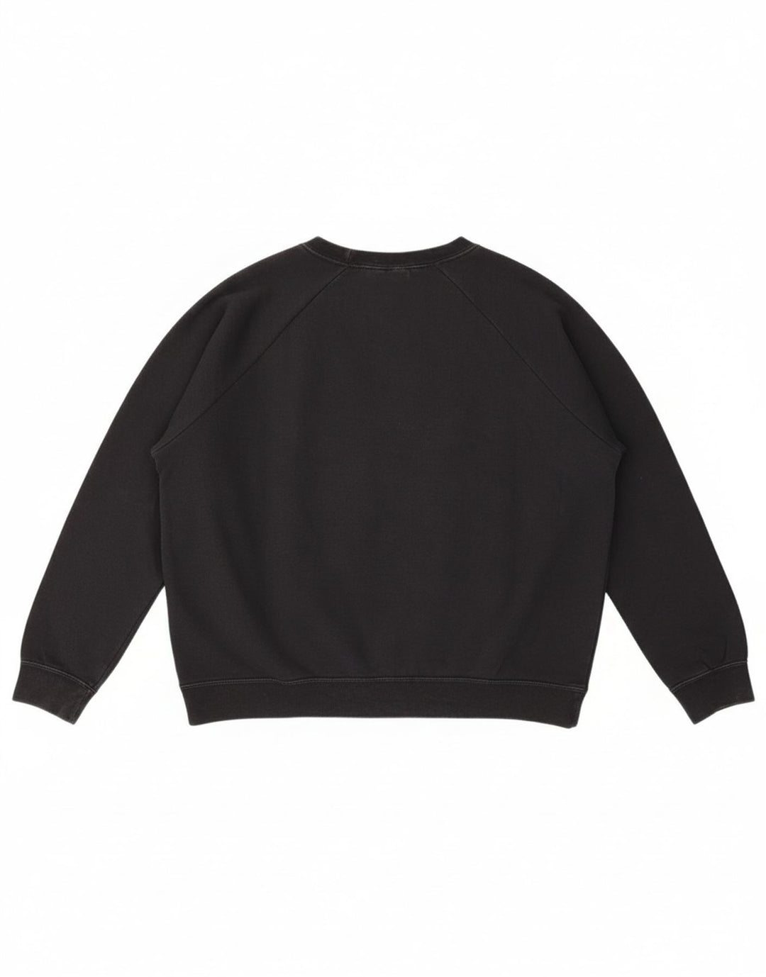 NIKE Womens Oversized Sweatshirt Jumper UK 16 Large Black Cotton