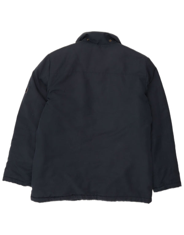 Champion Herre Windbreaker Jacket UK 36 Small Navy Blue Polyester
